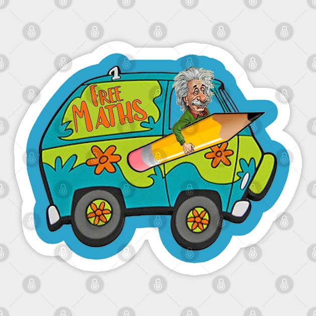 Get in Loser- We're doing Math! Sticker by JUSTIES DESIGNS